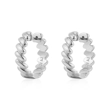 Load image into Gallery viewer, LUV AJ The Mini Snake Chain Hoops - 2 Colors