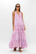 Load image into Gallery viewer, OLIPHANT Long Tiered Tassel Dress - Trapeze Lilac