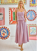 Load image into Gallery viewer, Hunter Bell Francie Dress - Lighthouse Gingham