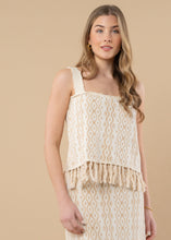 Load image into Gallery viewer, Emily McCarthy Capri Knit Tank - Blanc Petals