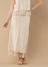 Load image into Gallery viewer, Emily McCarthy Capri Knit Skirt - Blanc Petals