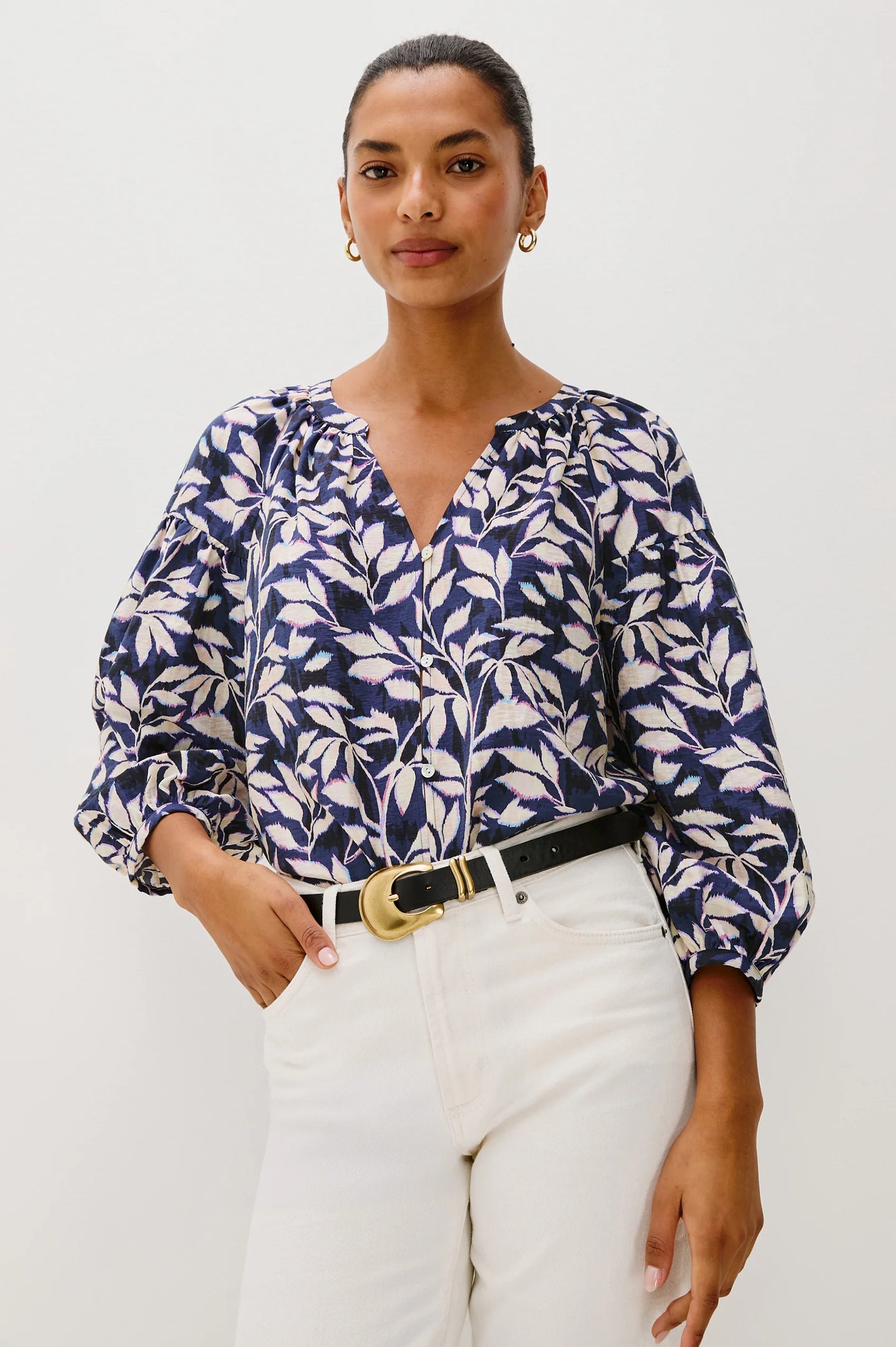 Rails Vasia Top - Navy Vines