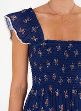 Load image into Gallery viewer, M.A.B.E. Vivi Print Maxi Smocked Dress - Navy