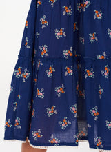 Load image into Gallery viewer, M.A.B.E. Vivi Print Maxi Smocked Dress - Navy