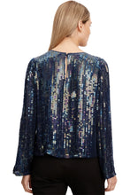 Load image into Gallery viewer, Velvet Evie Long Sleeve Top - Baltic
