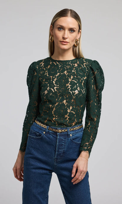 Generation Love Rue Lace Top - Forest