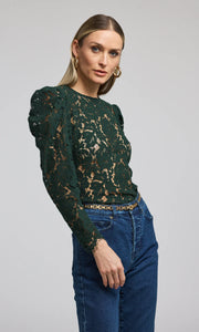 Generation Love Rue Lace Top - Forest