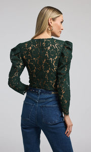 Generation Love Rue Lace Top - Forest