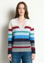 Load image into Gallery viewer, Michael Stars Jane Relaxed V-Neck Pullover - Heather Grey Multi