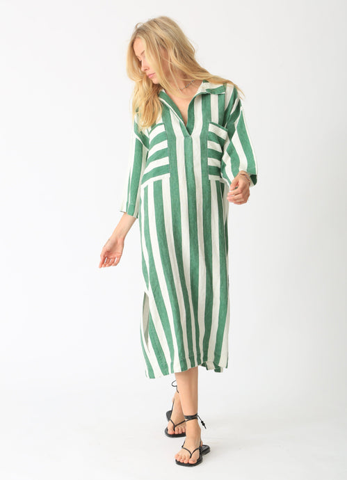 Electric & Rose Mary Kaftan Dress - Stripe