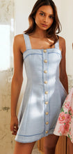 Load image into Gallery viewer, Generation Love Whitney Chambray Suiting Dress - Chambray Blue