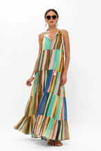 Load image into Gallery viewer, OLIPHANT Long Tiered Tassel Dress - Zanzibar Multi