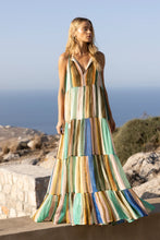 Load image into Gallery viewer, OLIPHANT Long Tiered Tassel Dress - Zanzibar Multi