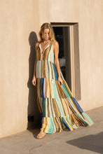 Load image into Gallery viewer, OLIPHANT Long Tiered Tassel Dress - Zanzibar Multi