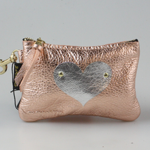 Load image into Gallery viewer, Zina Kao The Kara Metallic Applique Wallet - HEART