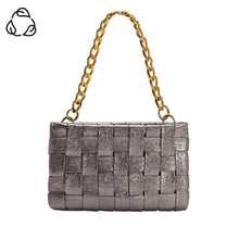 Load image into Gallery viewer, Melie Bianco Mimie Recycled Vegan Crossbody Bag - Pewter Metallic