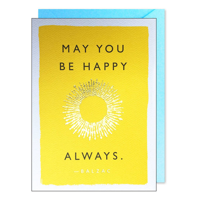 J.Falkner Cards Happy Always Quote