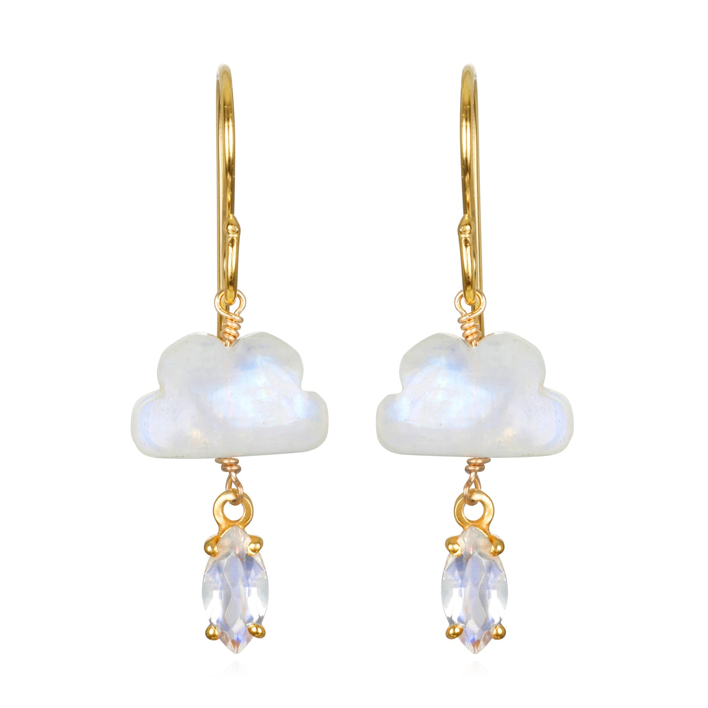 Amelia Rose Jewelry Cloud Dangles - Moonstone