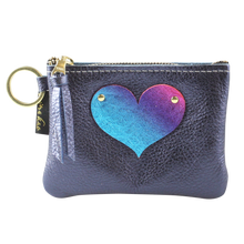 Load image into Gallery viewer, Zina Kao The Kara Metallic Applique Wallet - HEART