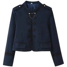 Load image into Gallery viewer, Military-Inspired Blazer - Navy
