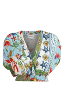Load image into Gallery viewer, Felicite Apparel - Vacay Top - French Blue: Size 2 = S