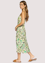Load image into Gallery viewer, Lost + Wander - Costa Smeralda Midi Dress: GREEN-CREAM / M