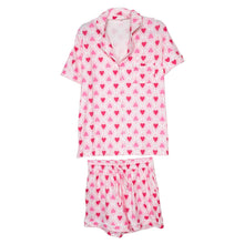 Load image into Gallery viewer, Katydid Light &amp; Hot Pink Hearts PJ Sets Women