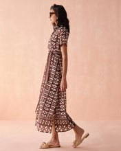 Load image into Gallery viewer, Omika Amira Shirtdress - Nari Cacao