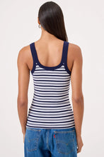 Load image into Gallery viewer, Goldie Angeline Breton Stripe Tank - White/Navy