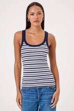 Load image into Gallery viewer, Goldie Angeline Breton Stripe Tank - White/Navy