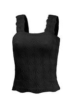 Load image into Gallery viewer, Soli Echo - Textured Sleeveless Tank Top: DARK GREEN / S