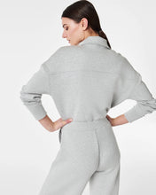 Load image into Gallery viewer, Spanx AirEssentials Long Sleeve Wide Leg Jumpsuit - Light Heather Grey