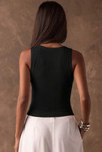 Load image into Gallery viewer, Soli Echo - Studded Ribbed Square Neck Crop Tank: BEIGE / S