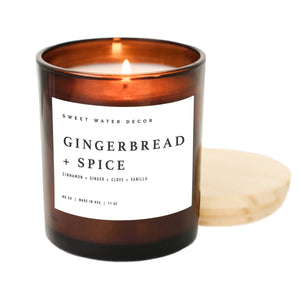 Sweet Water Decor Soy Candle - Gingerbread & Spice