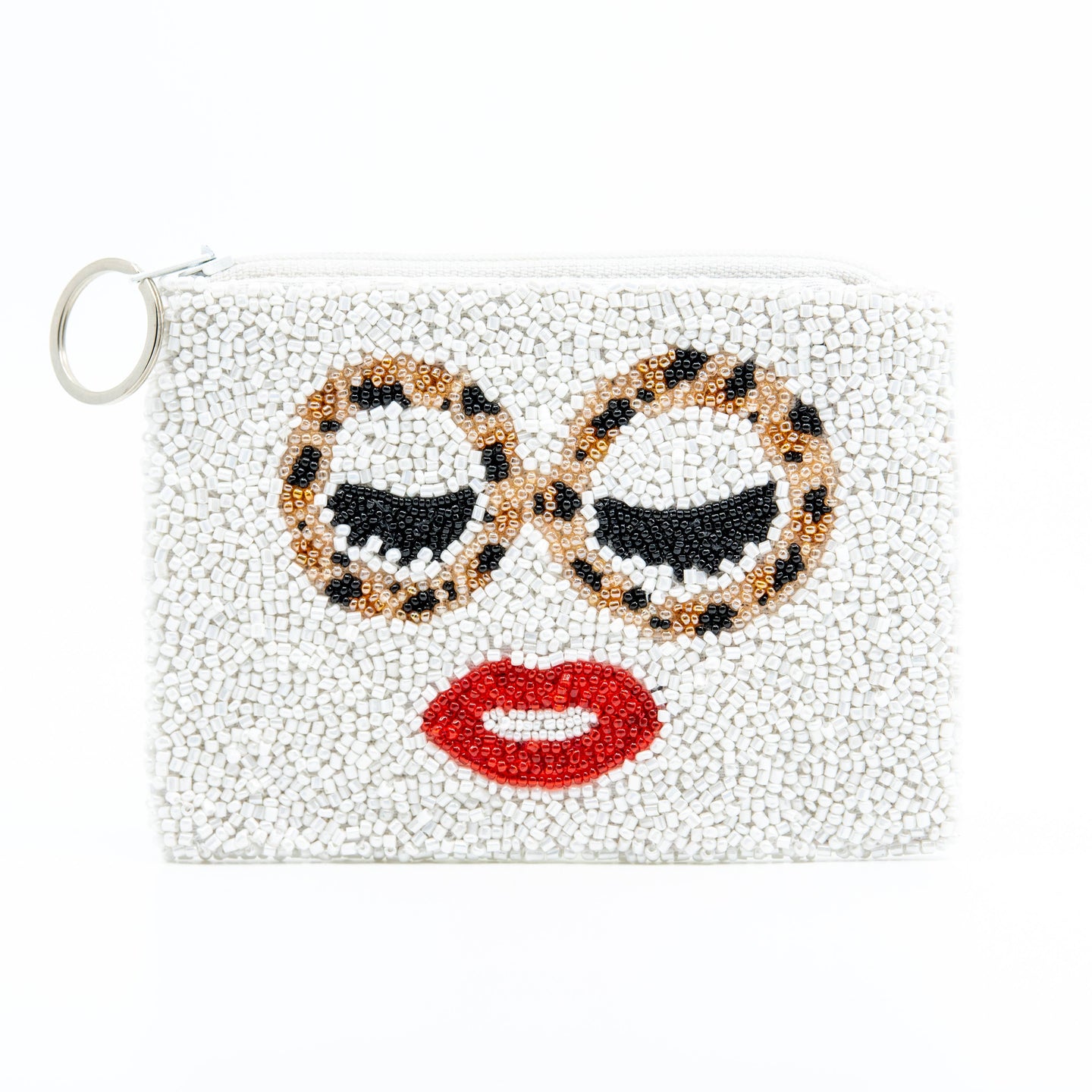 Tiana Designs Beaded Coin Purse - Lady Face