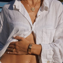 Load image into Gallery viewer, Luv AJ The Ridged Positano Cuff - 2 Colors