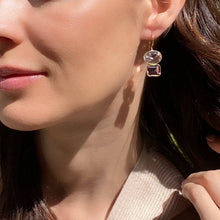 Load image into Gallery viewer, Amelia Rose Double Valencia Earrings - Champagne &amp; Smoky
