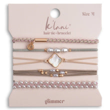 Load image into Gallery viewer, K'lani Hair Tie Bracelets - Glimmer
