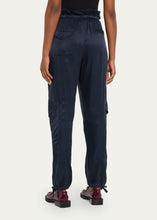 Load image into Gallery viewer, Ganni Washed Twill Satin Pants - Sky Captain