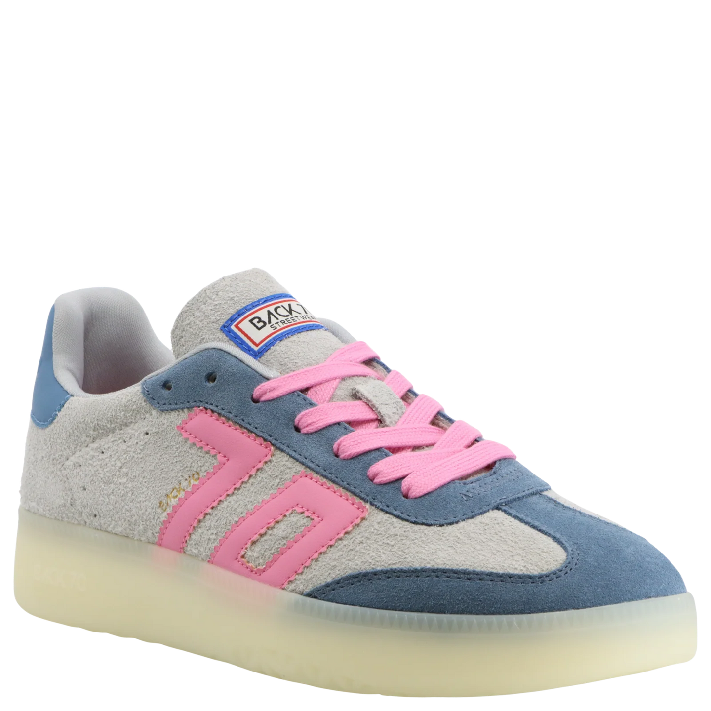 Back 70 Boston LS Sneakers - Grey Jeans Pink