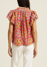 Load image into Gallery viewer, Trovata Violette Blouse - Botanic Tile