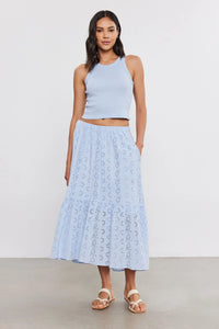 Velvet Amelia Skirt - Island