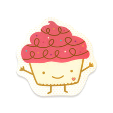 Load image into Gallery viewer, Night Owl Paper Goods Sweet Cupcake Sticker Birthday Card