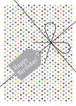 Load image into Gallery viewer, Design With Heart Happy Birthday Bow Greeting Card