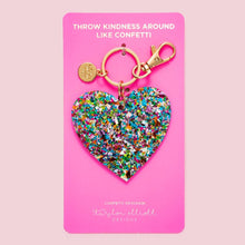 Load image into Gallery viewer, Taylor Elliott Designs Acrylic Confetti Keychain - Heart