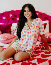 Load image into Gallery viewer, Katydid Multicolored Candy Hearts PJ Set