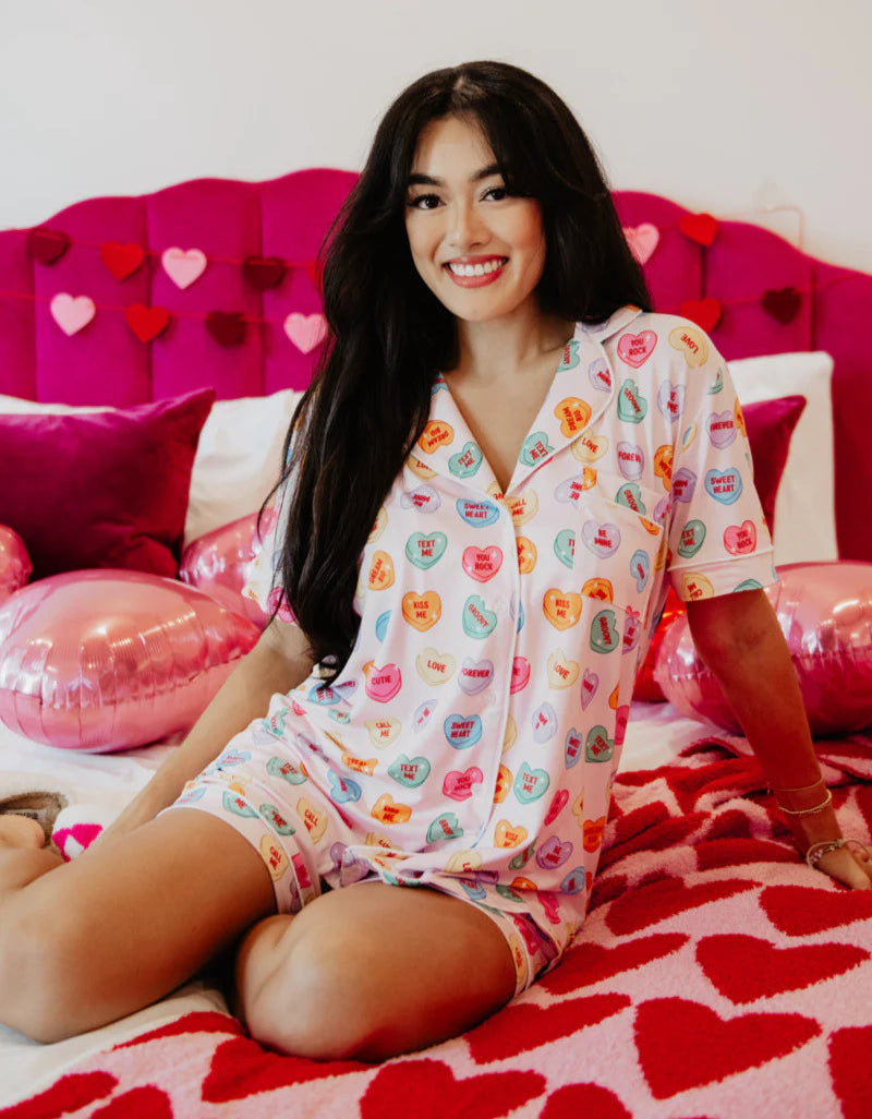 Katydid Multicolored Candy Hearts PJ Set