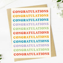 Load image into Gallery viewer, Big Moods Congratulations Multicolor Greatting Card