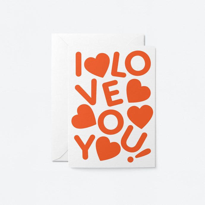 Graphic Factory I Love You Greeting Card