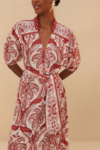 Load image into Gallery viewer, Farm Rio Tropical Cameo Off White Maxi Dress